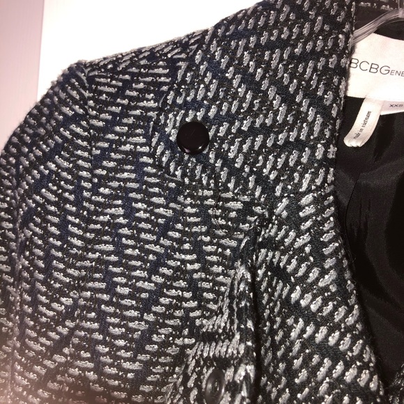 BCBGeneration Black and Gray Coat | XXS - Picture 12 of 12